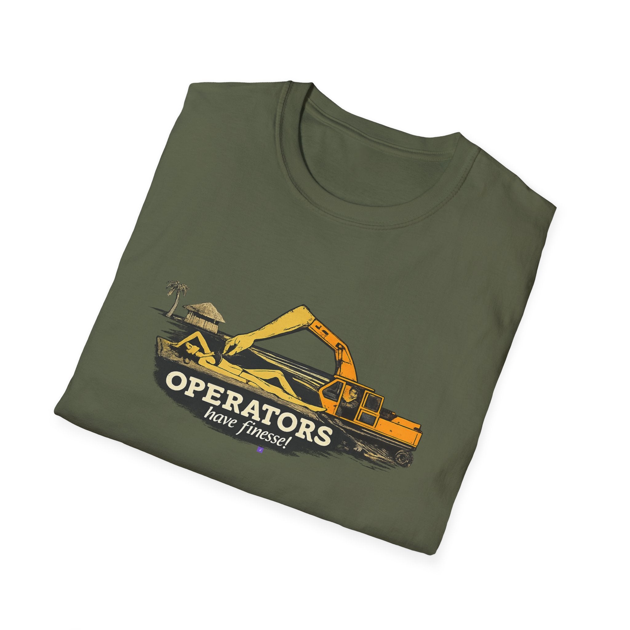 Construction Excavator "Operators have finesse" T-Shirt