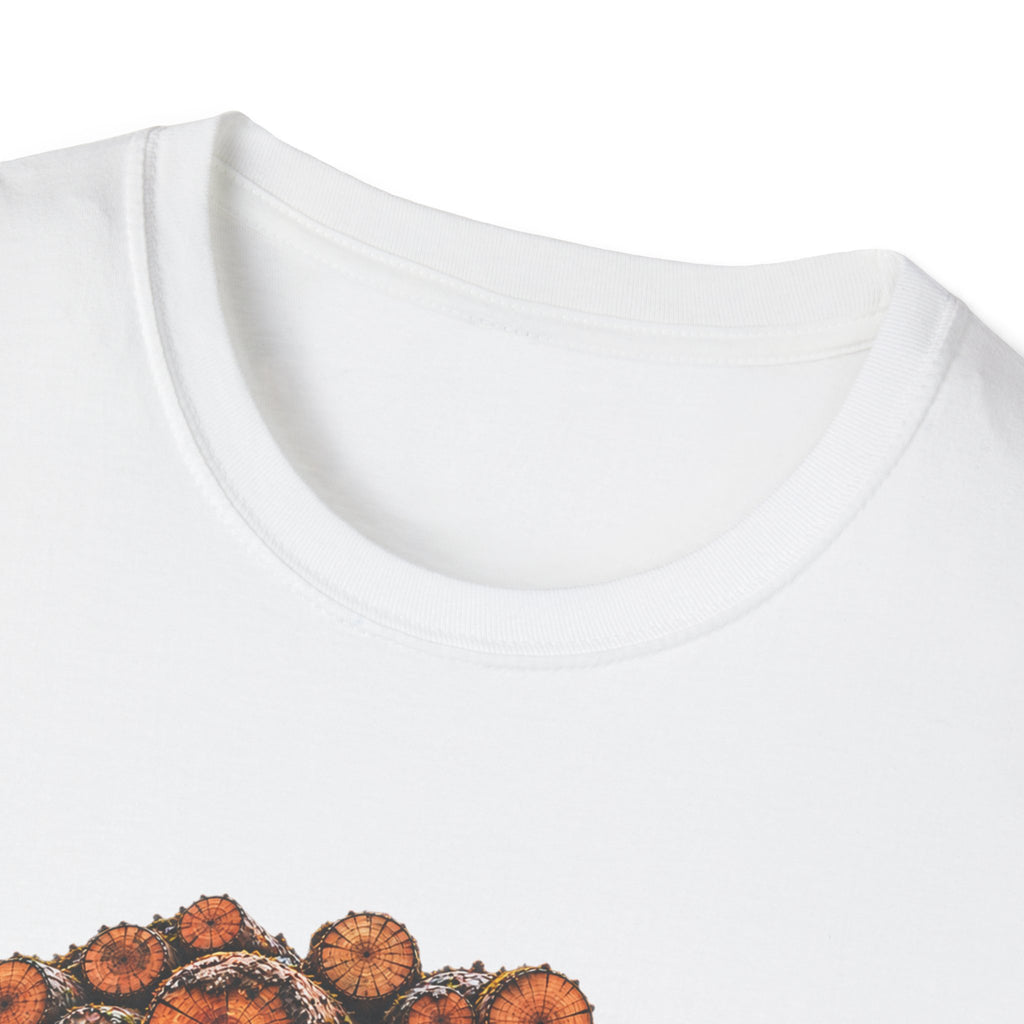 Logging Truck T-Shirt — Pacific off highway west coast logging truck, manufactured from 1947 to 1991