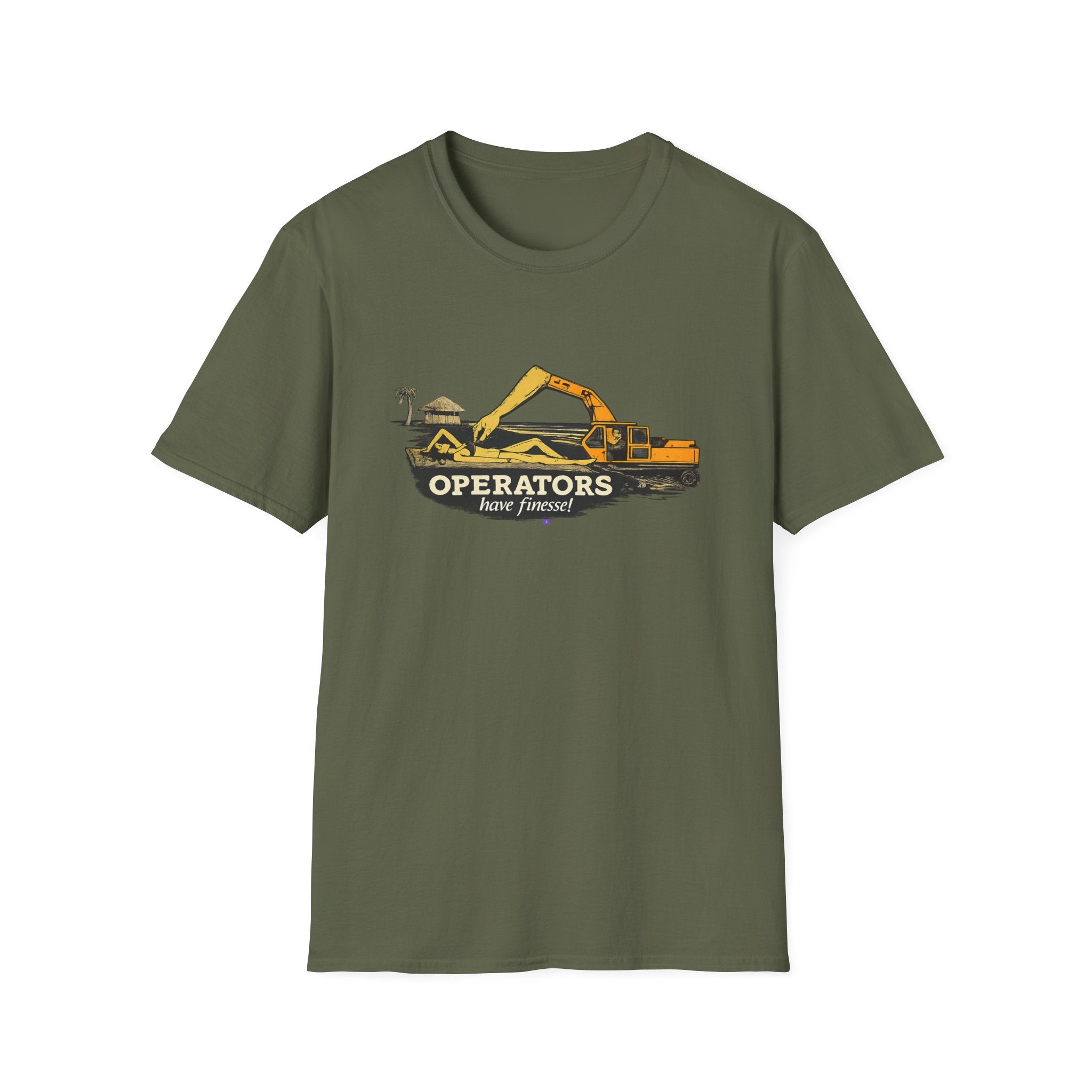 Construction Excavator "Operators have finesse" T-Shirt